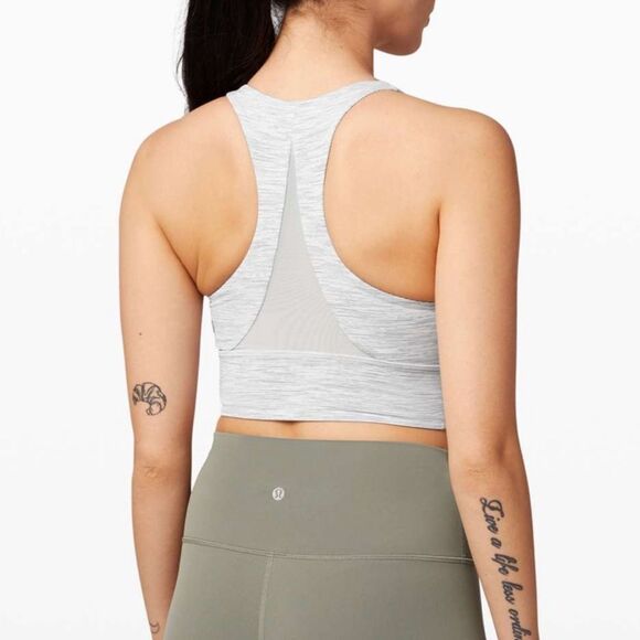 Lululemon Invigorate Bra Long Line In Wee Are From Space Nimbus Battleship 8 - Picture 10 of 10